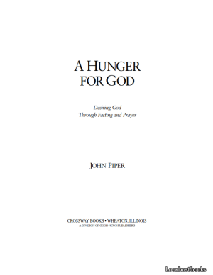 A hunger for God by John Piper